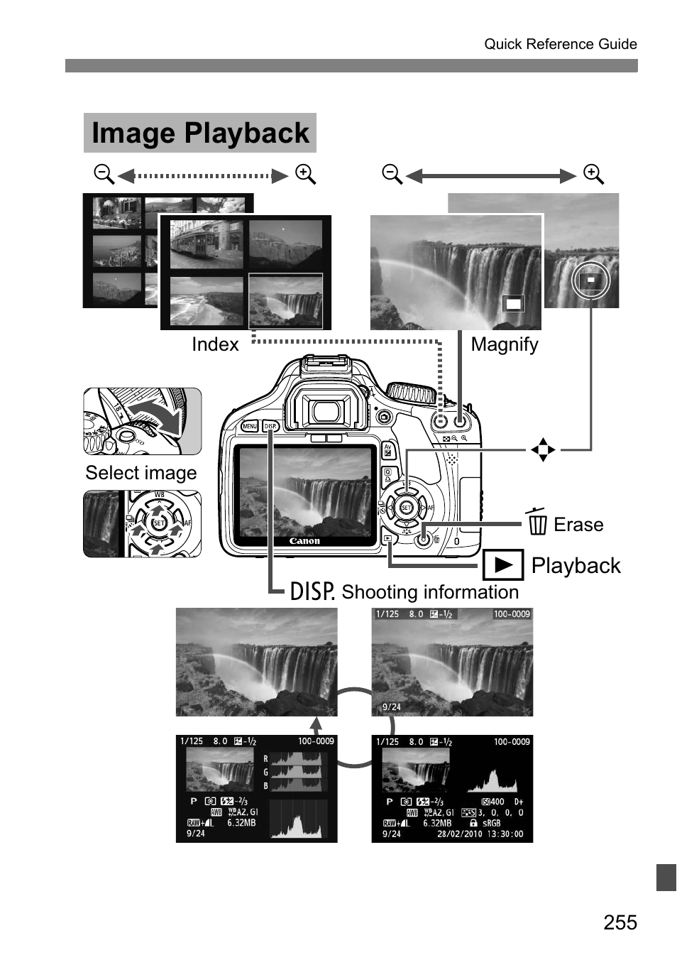 Image playback | Canon 550D User Manual | Page 255 / 260