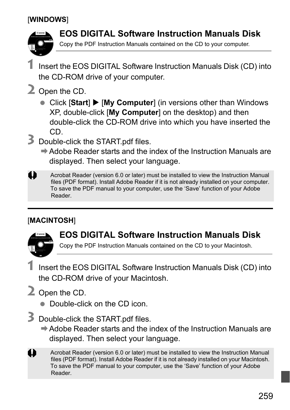 Canon 550D User Manual | Page 259 / 260