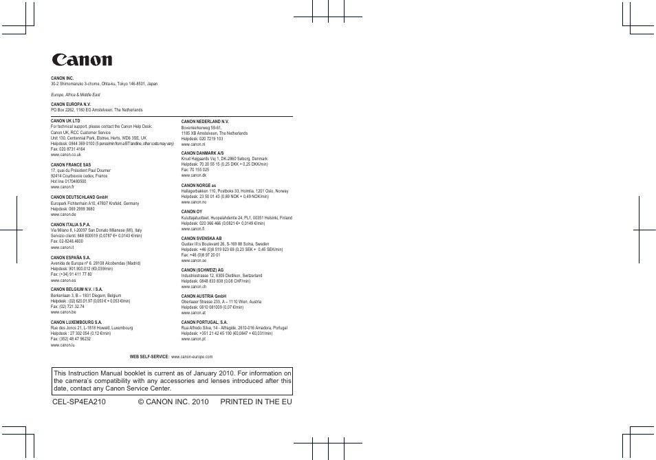 H101_cover1_en.eps | Canon 550D User Manual | Page 260 / 260