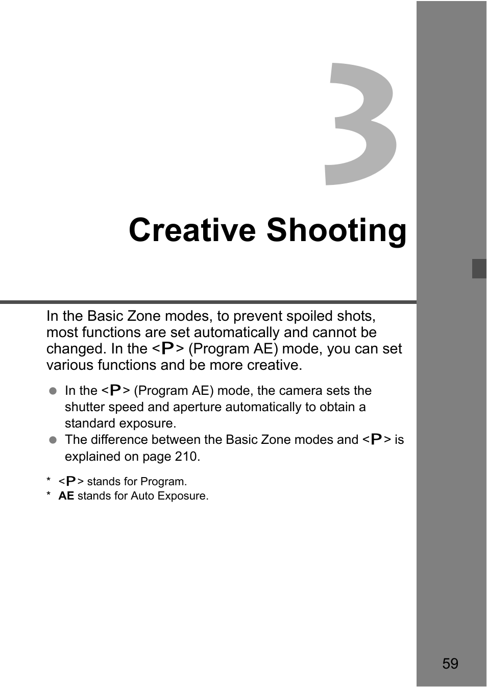 Creative shooting | Canon 550D User Manual | Page 59 / 260
