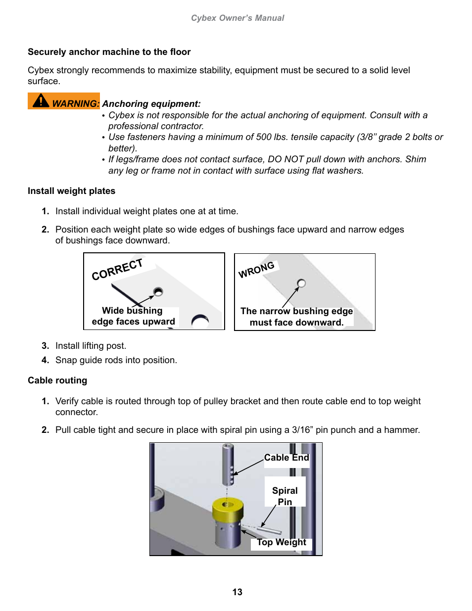 Cybex 13060-999 VR1 Seated Leg Curl User Manual | Page 13 / 28