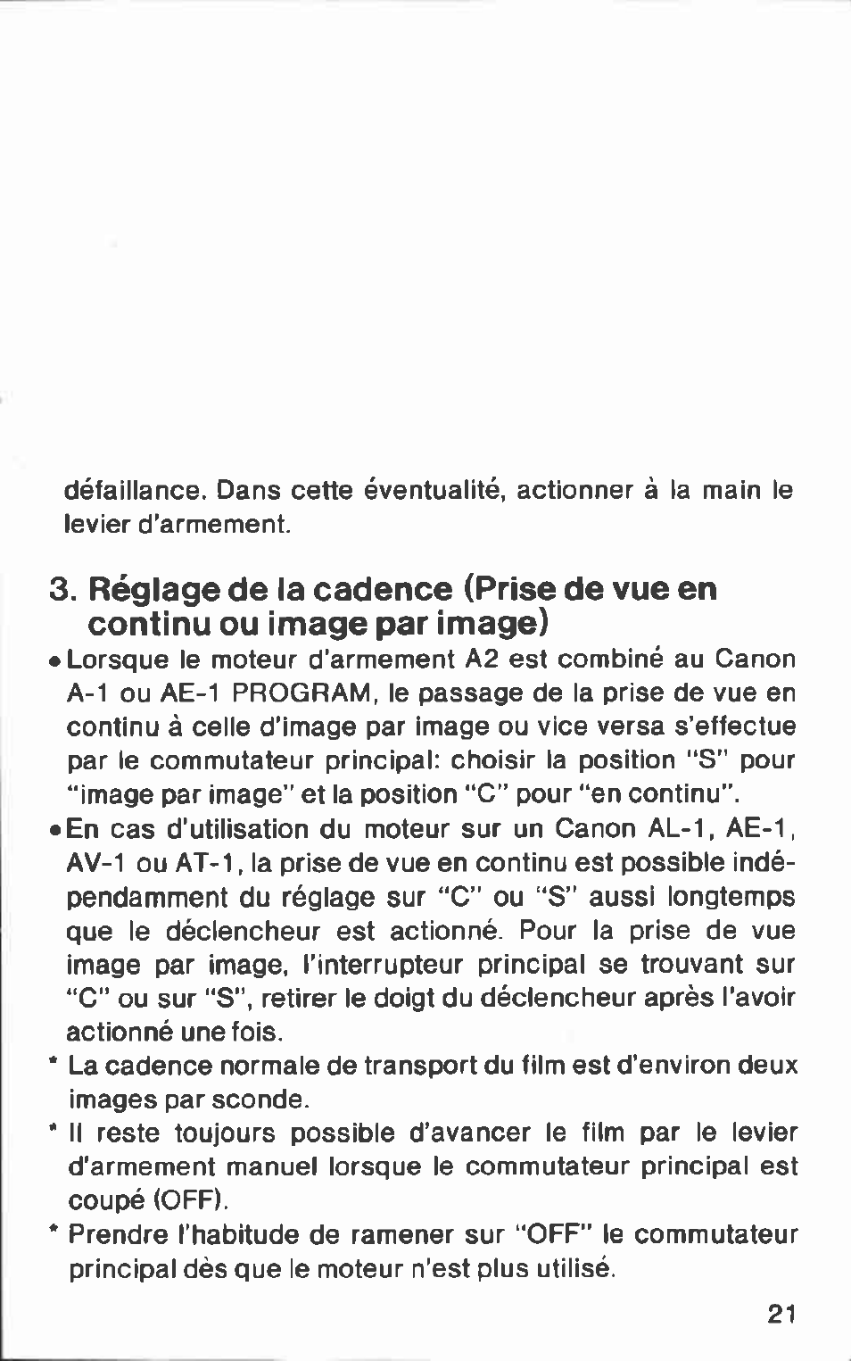 Affixing the power winder to the camera | Canon A2 User Manual | Page 21 / 51