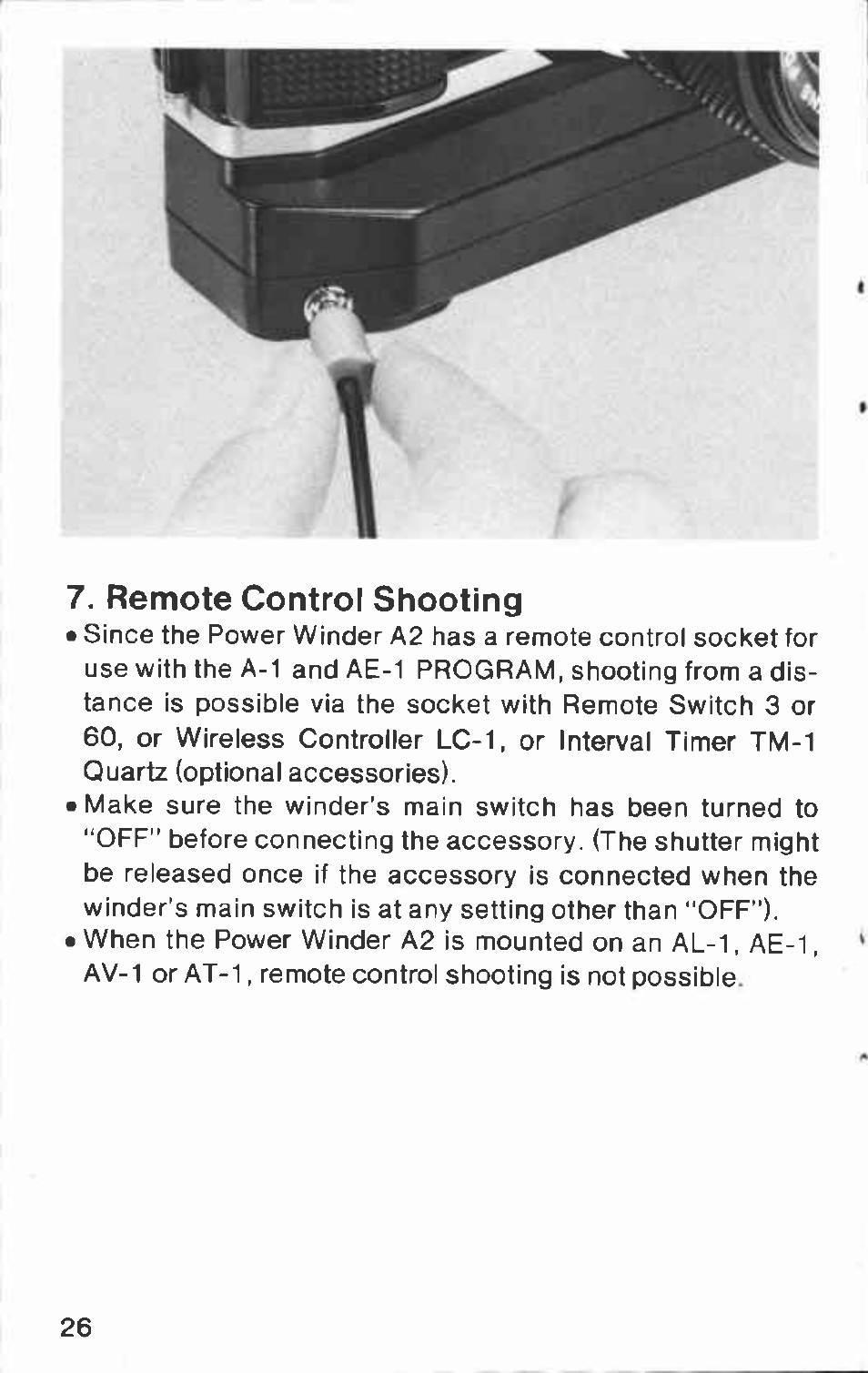 Réglage de la vitesse d’obturation et prise de vue | Canon A2 User Manual | Page 26 / 51