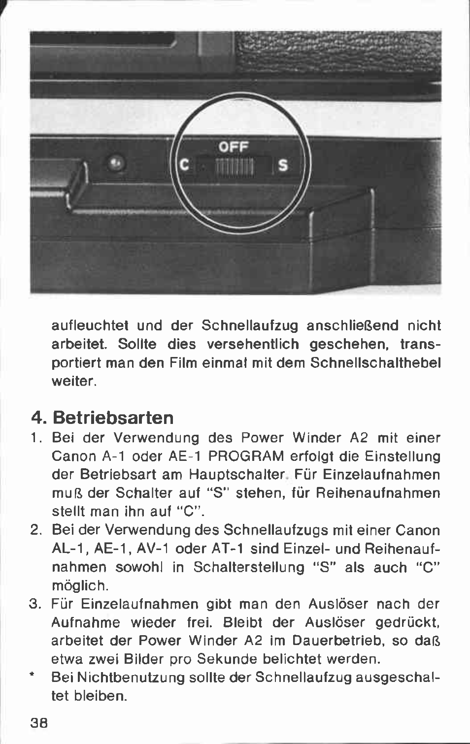 Instalación de las pilas | Canon A2 User Manual | Page 38 / 51