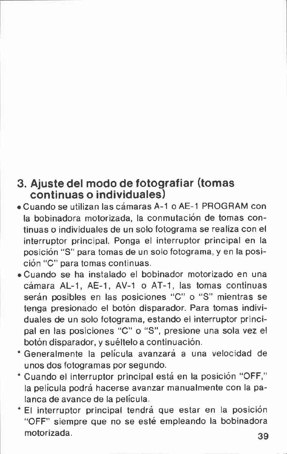 Ansetzen des power winder a2 an die kamera | Canon A2 User Manual | Page 39 / 51