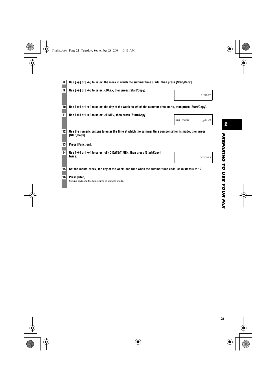 Canon FAX-TT250 User Manual | Page 21 / 59