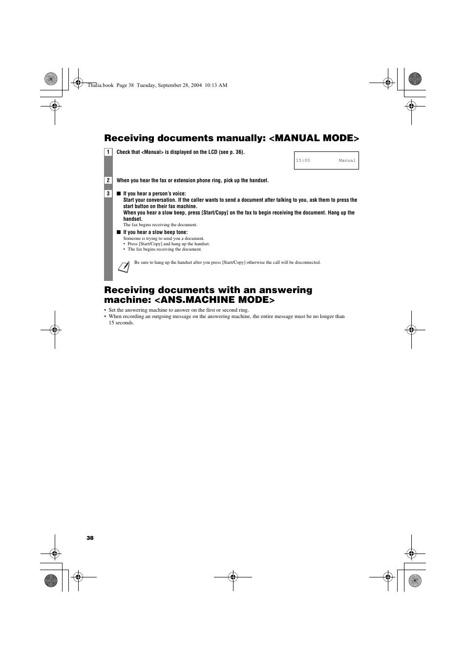 Canon FAX-TT250 User Manual | Page 38 / 59