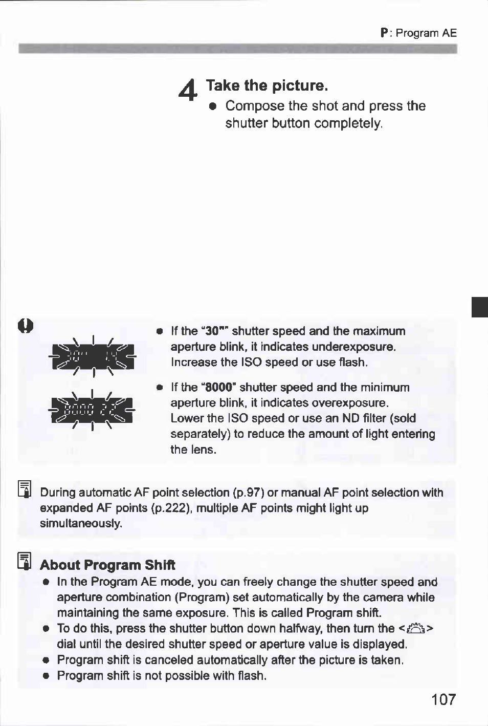 Take the picture | Canon EOS-1D Mark IV User Manual | Page 107 / 276