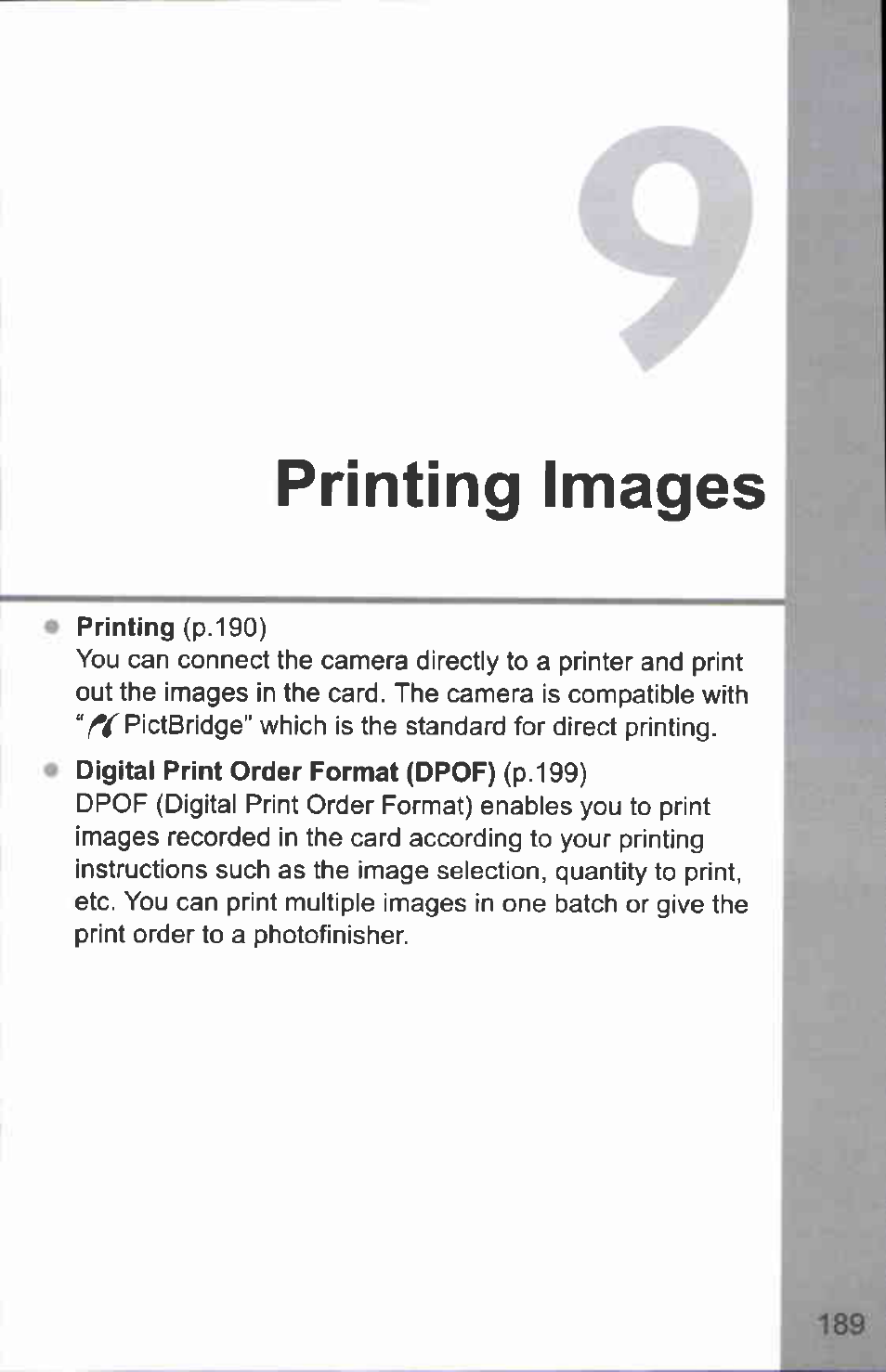 Printing images | Canon EOS-1D Mark IV User Manual | Page 189 / 276