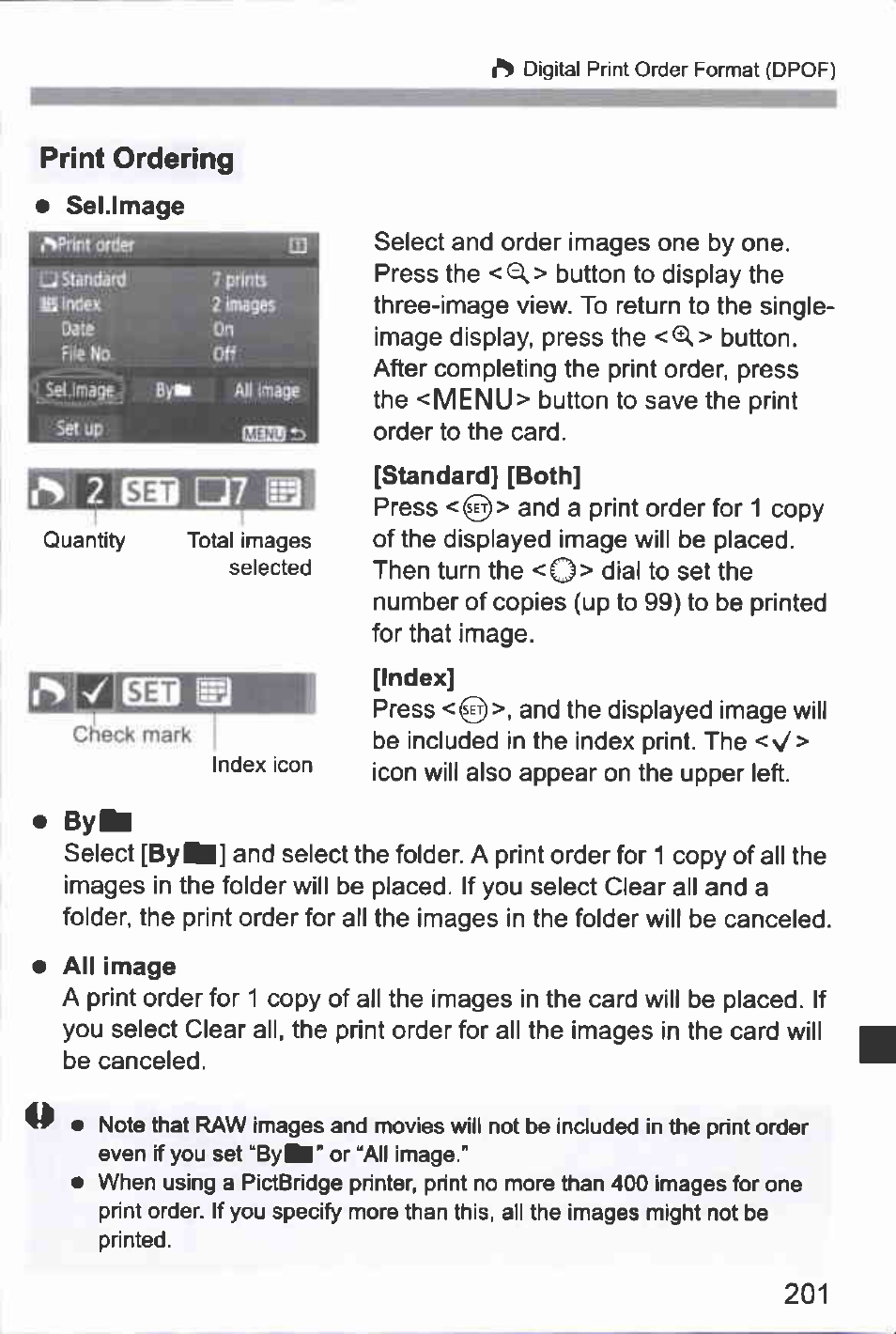 Print ordering, M e n u | Canon EOS-1D Mark IV User Manual | Page 201 / 276