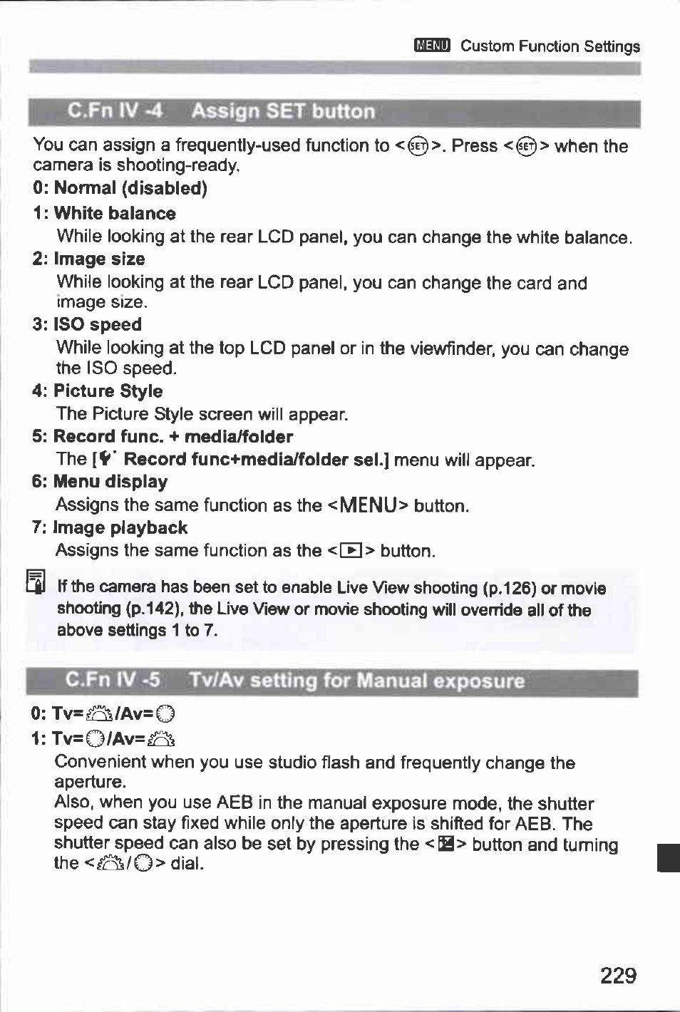 M e n u | Canon EOS-1D Mark IV User Manual | Page 229 / 276