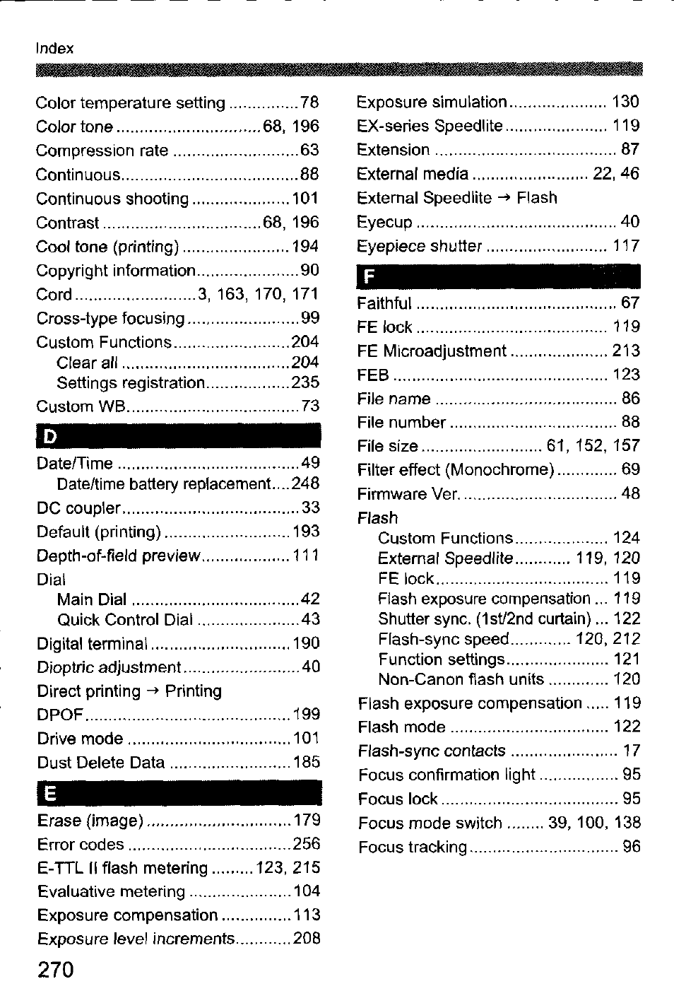Canon EOS-1D Mark IV User Manual | Page 270 / 276