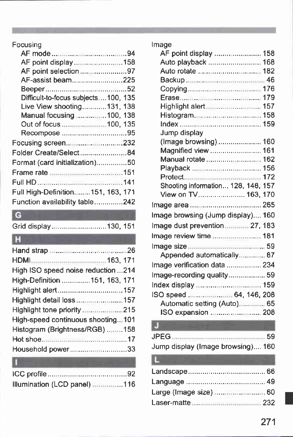Canon EOS-1D Mark IV User Manual | Page 271 / 276