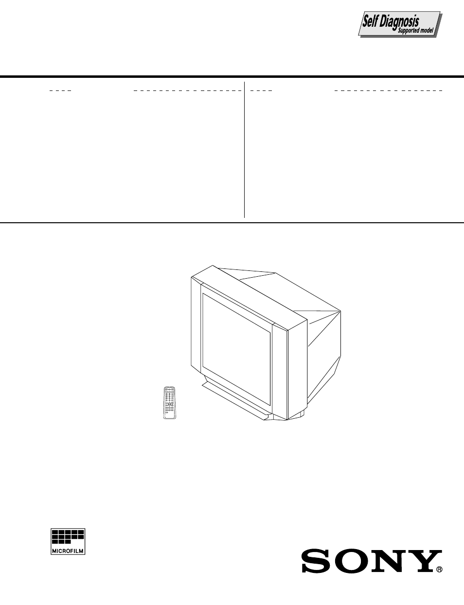 Sony Trinitron KV-2199XDK User Manual | 47 pages