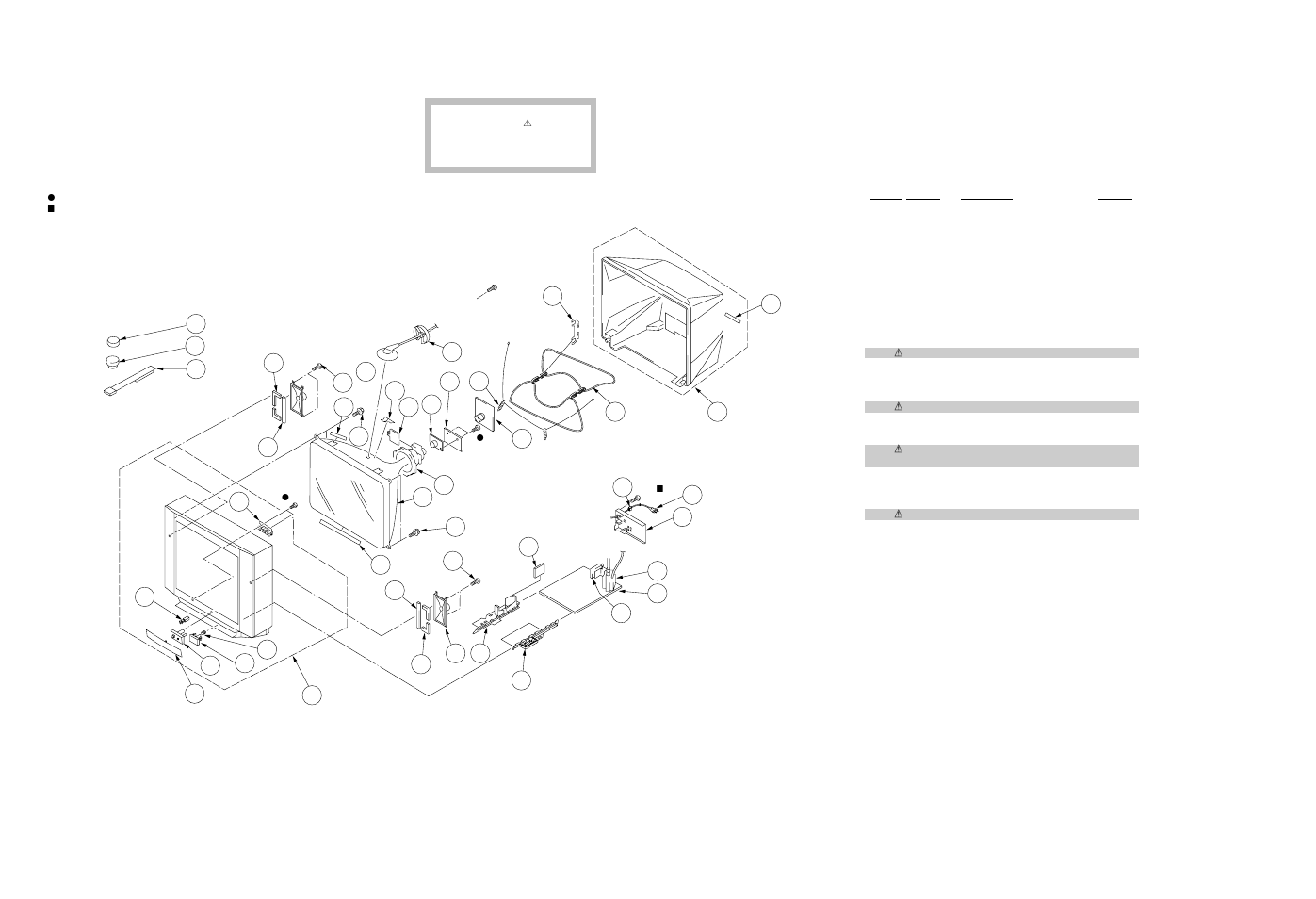 Exploded view, Chassis, Kv-2199xdk | Sony Trinitron KV-2199XDK User Manual | Page 37 / 47