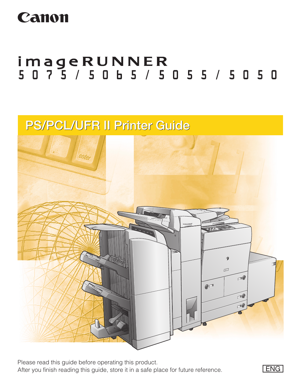 Canon IMAGE RUNNER 5075 User Manual | 250 pages
