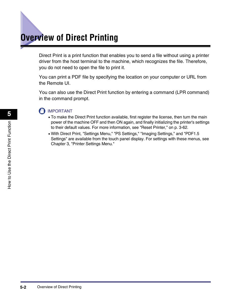 Overview of direct printing, Overview of direct printing -2 | Canon IMAGE RUNNER 5075 User Manual | Page 136 / 250