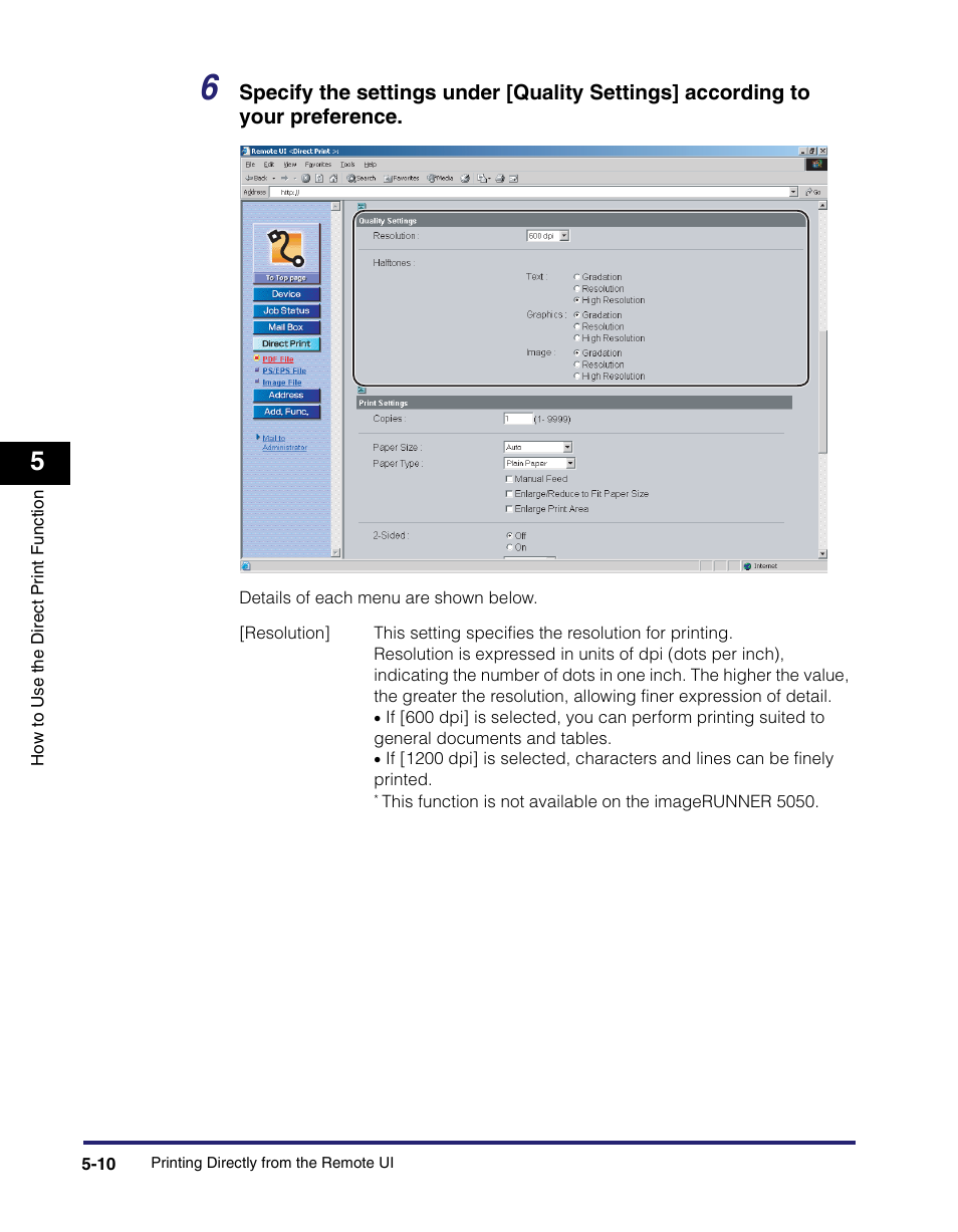 Canon IMAGE RUNNER 5075 User Manual | Page 144 / 250