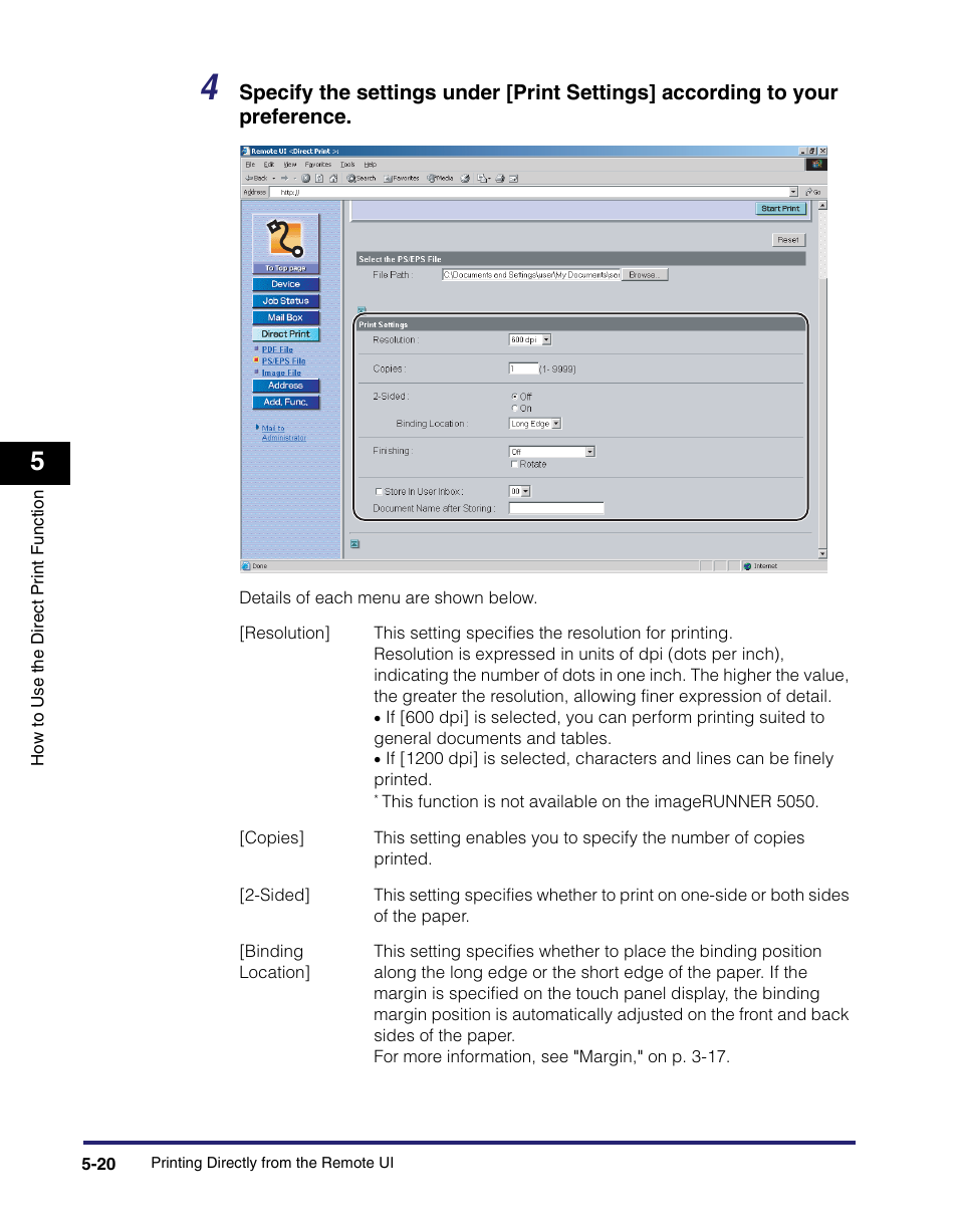 Canon IMAGE RUNNER 5075 User Manual | Page 154 / 250