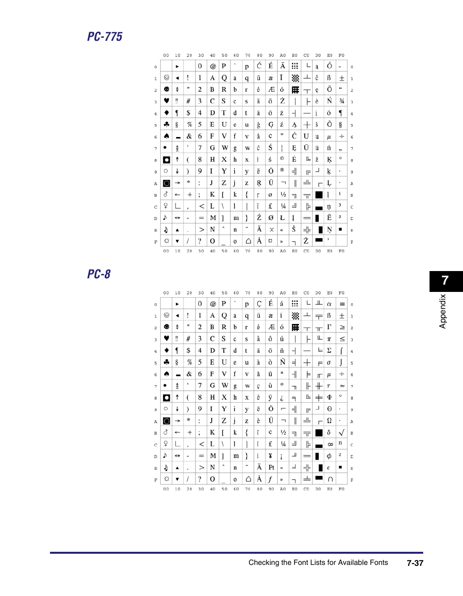 Pc-775 -37, Pc-8 -37, Pc-775 pc-8 | Canon IMAGE RUNNER 5075 User Manual | Page 225 / 250