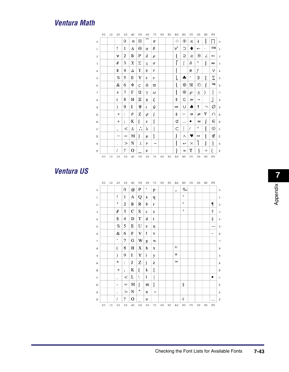 Ventura math -43, Ventura us -43, Ventura math ventura us | Canon IMAGE RUNNER 5075 User Manual | Page 231 / 250