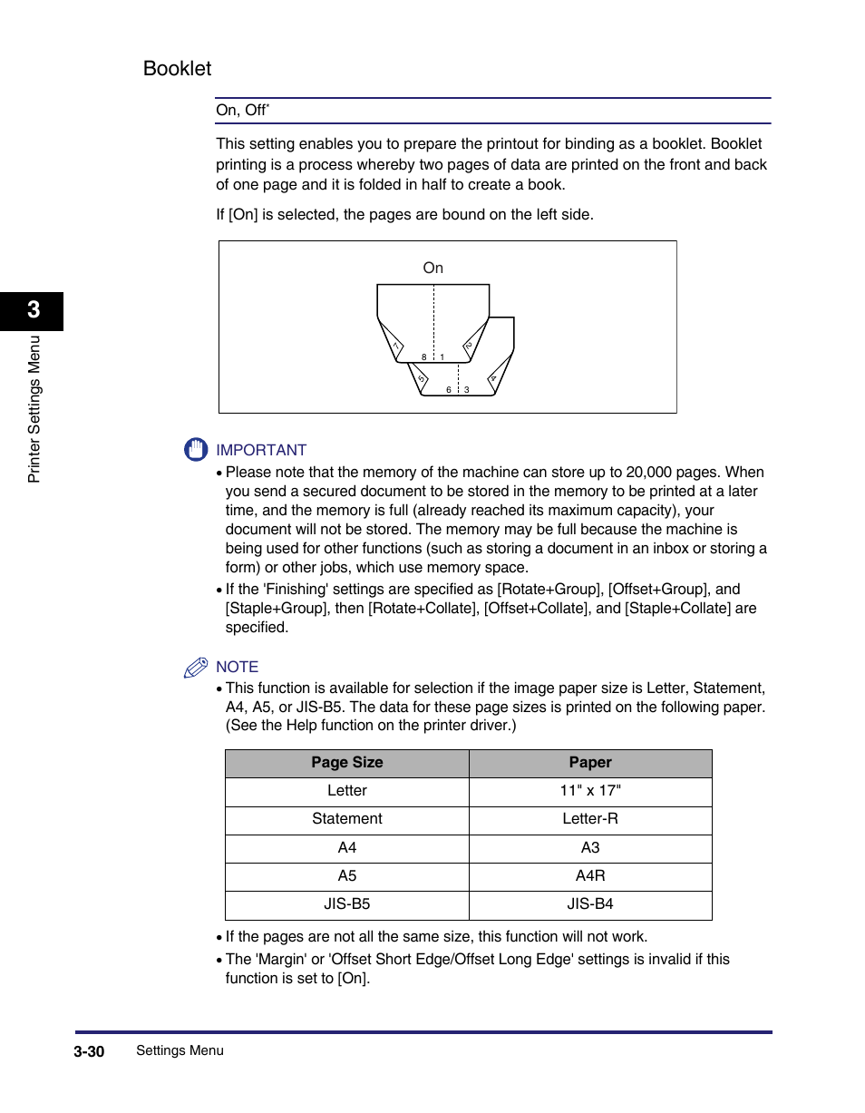 Booklet, Booklet -30 | Canon IMAGE RUNNER 5075 User Manual | Page 98 / 250