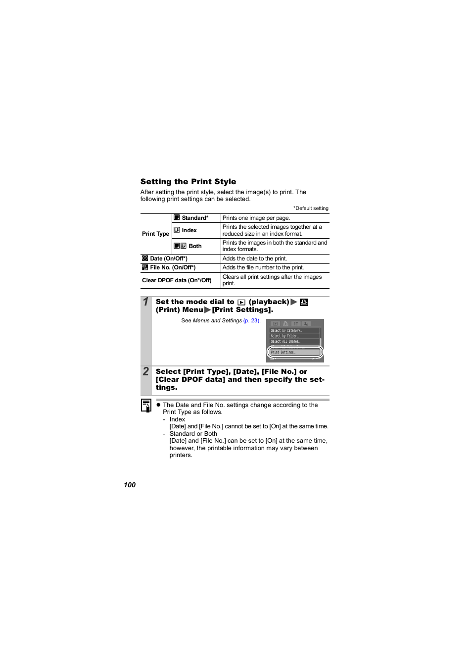 P. 100, P. 100) | Canon 850 IS User Manual | Page 102 / 146