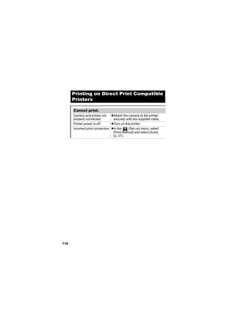 Printing on direct print compatible printers | Canon 850 IS User Manual | Page 118 / 146