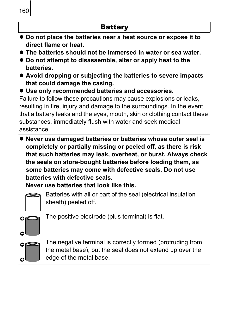 Battery | Canon A580 User Manual | Page 162 / 195