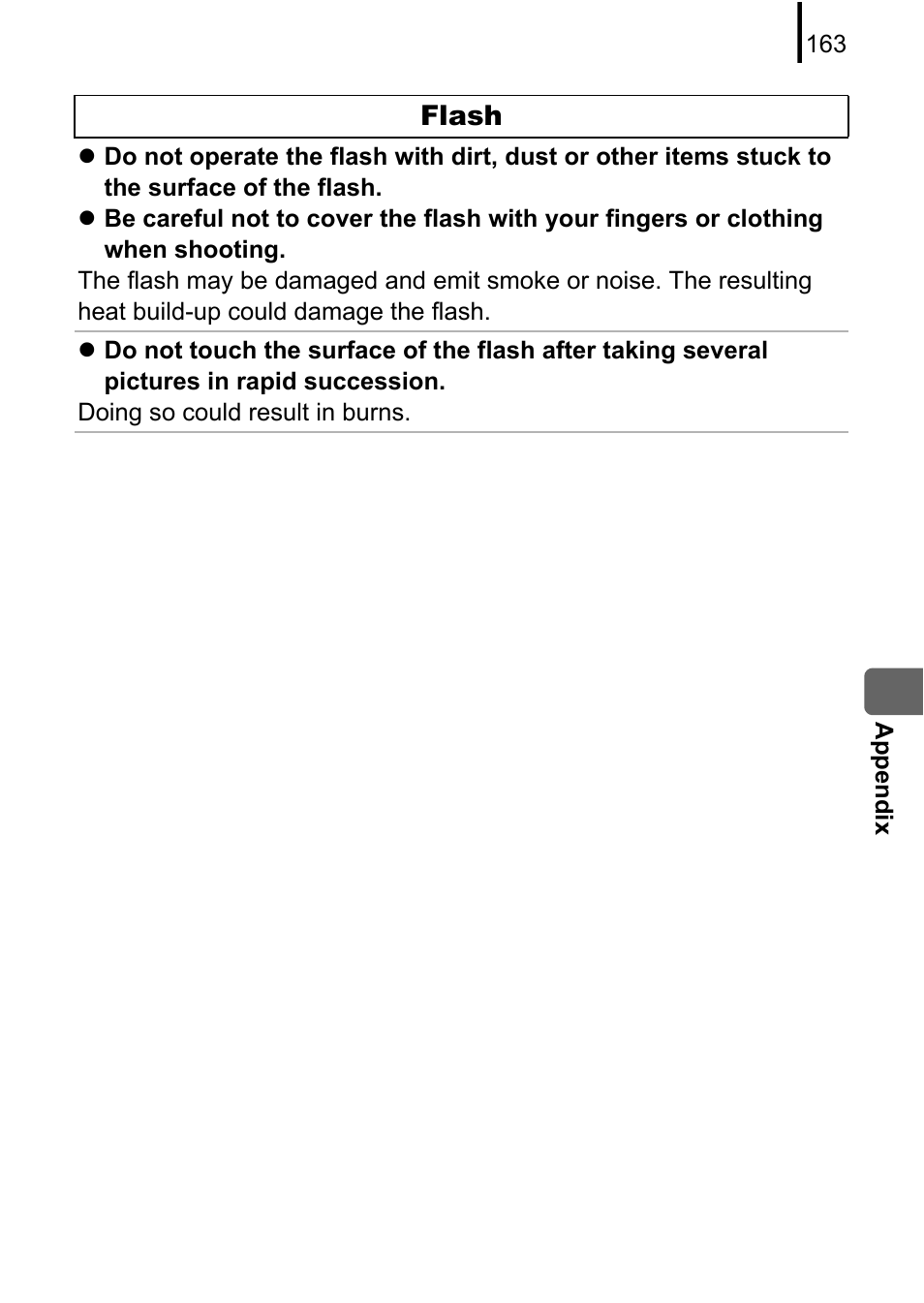 Flash | Canon A580 User Manual | Page 165 / 195