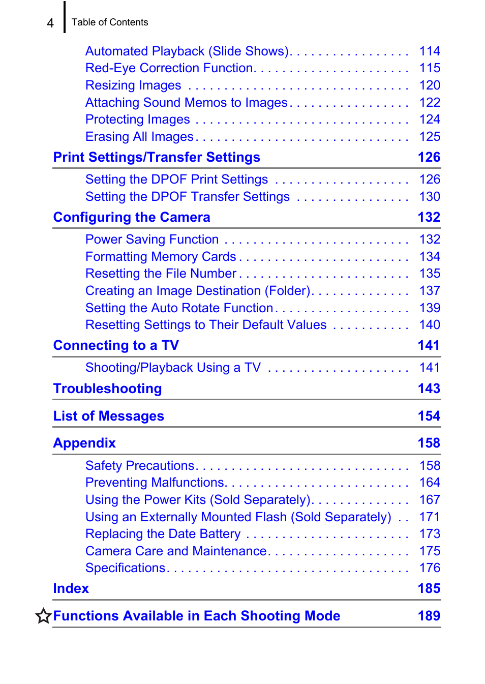 Canon A580 User Manual | Page 6 / 195