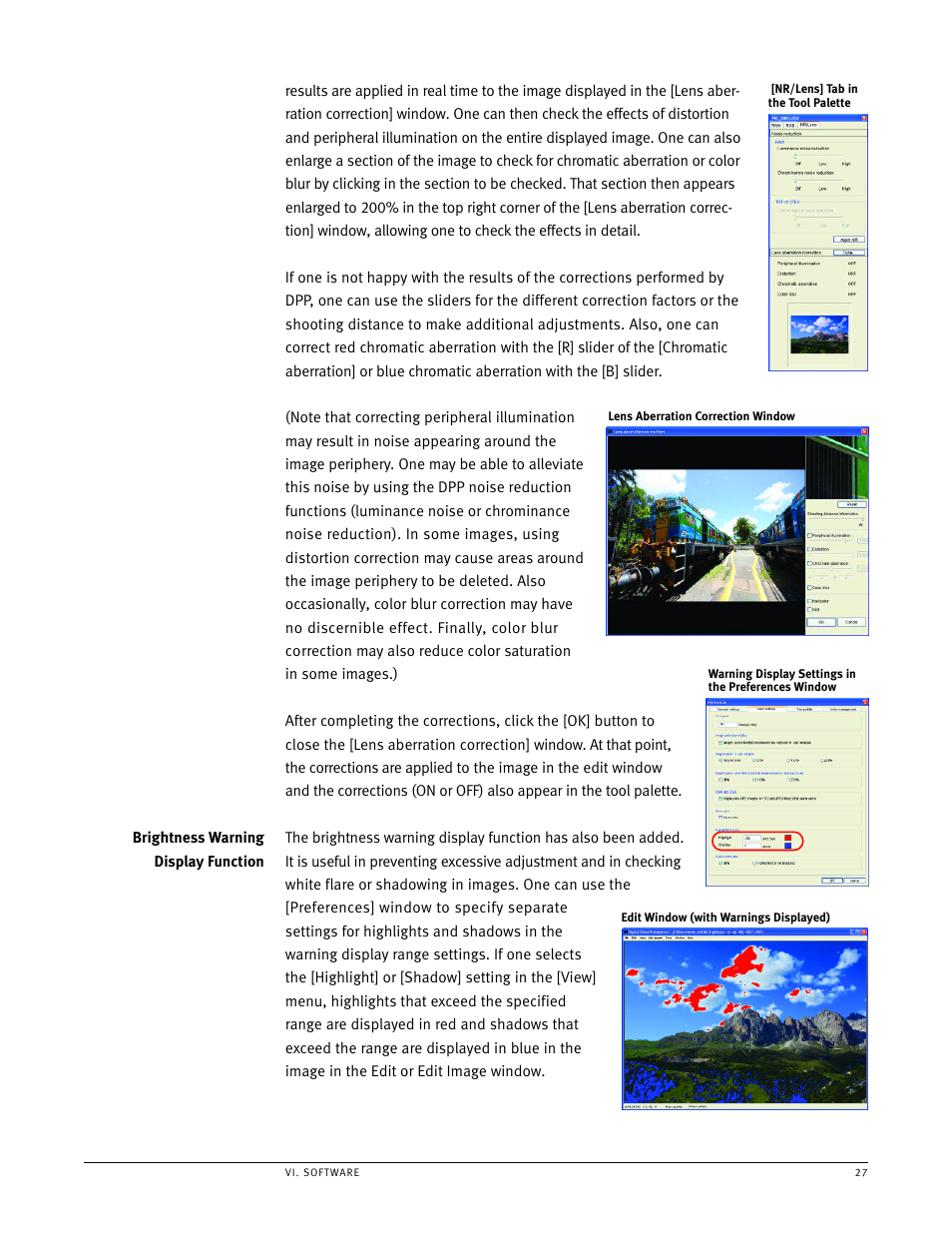 Brightness warning display function | Canon EOS 1Ds User Manual | Page 27 / 38