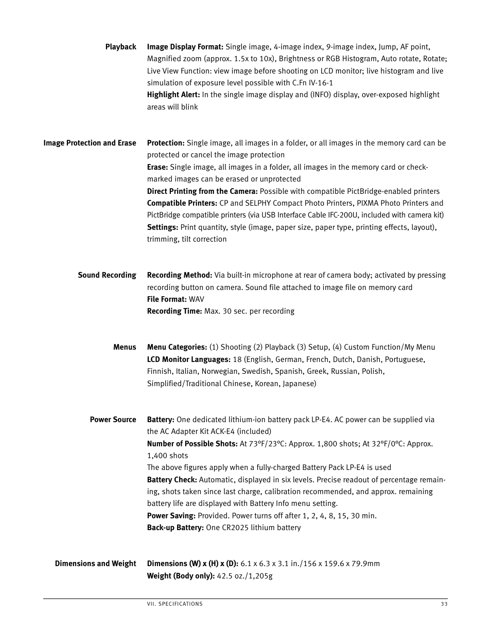 Canon EOS 1Ds User Manual | Page 33 / 38