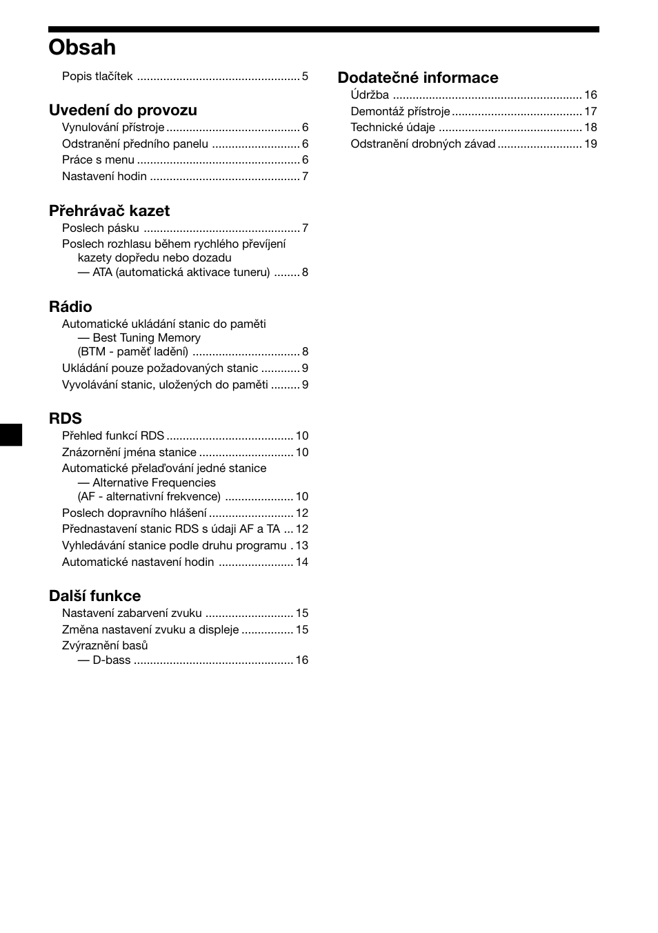 Sony XR-1300R User Manual | Page 44 / 100