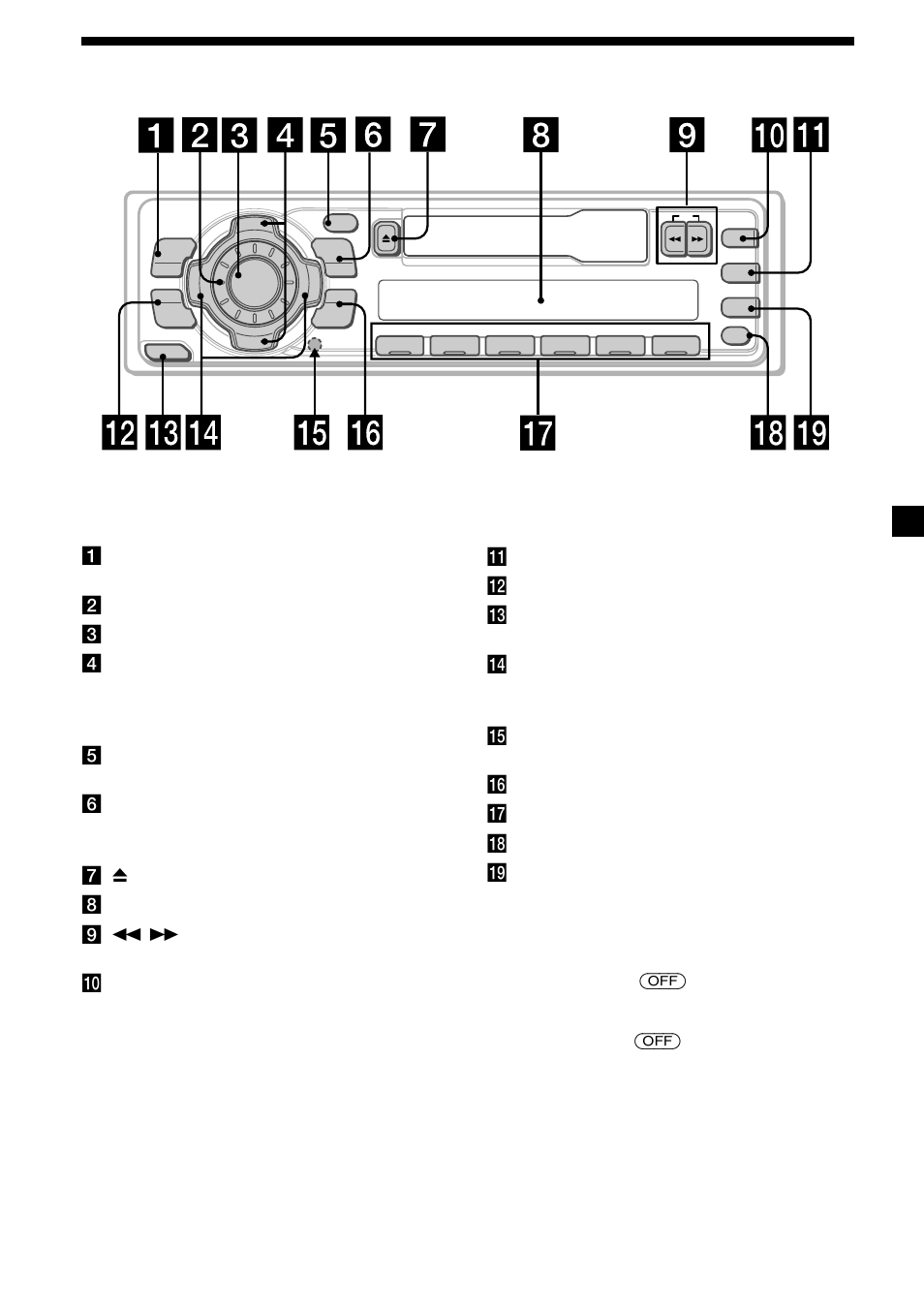 5location of controls | Sony XR-1300R User Manual | Page 5 / 100