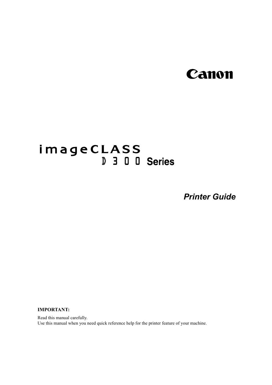 Canon D300 User Manual | 121 pages