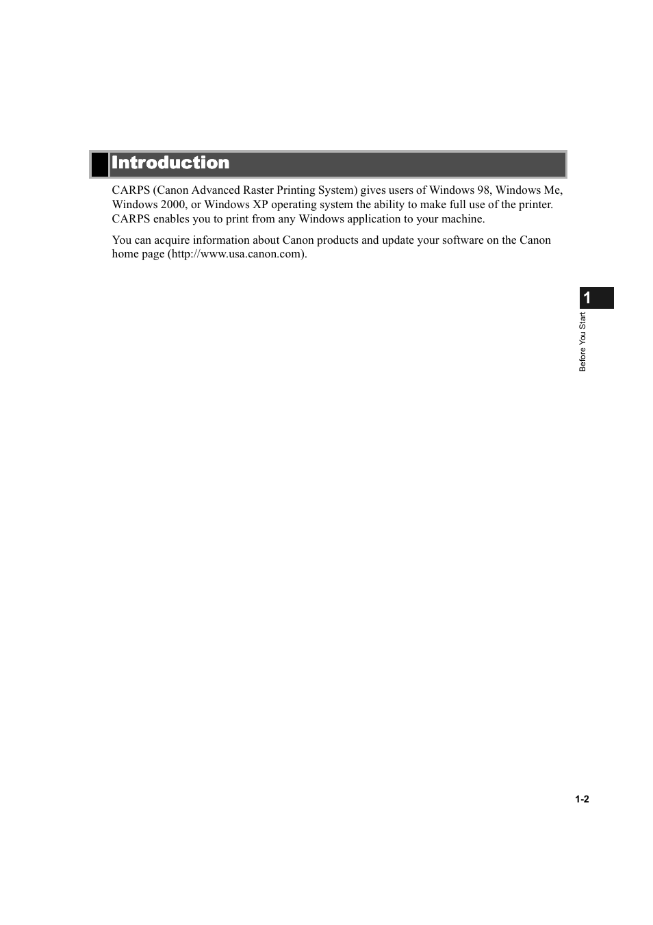 Introduction, Introduction -2 | Canon D300 User Manual | Page 10 / 121