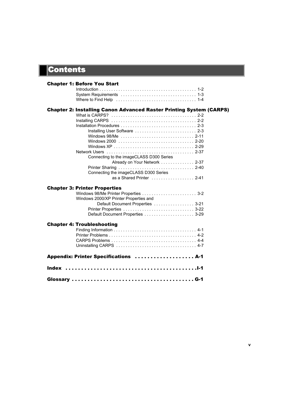Canon D300 User Manual | Page 5 / 121