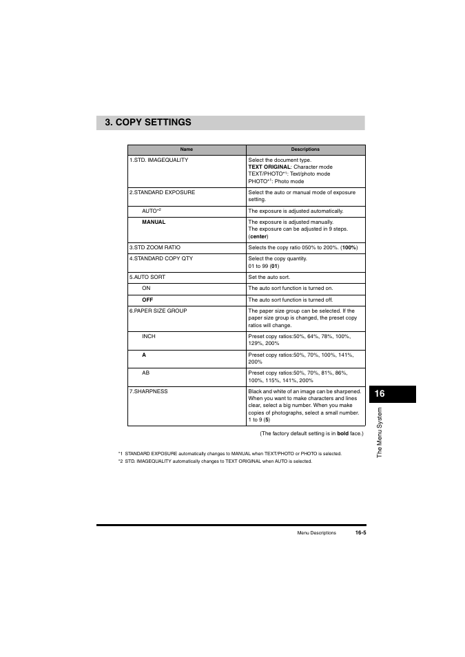 Copy settings, Copy settings -5, 16 3. copy settings | Canon L380S User Manual | Page 183 / 224