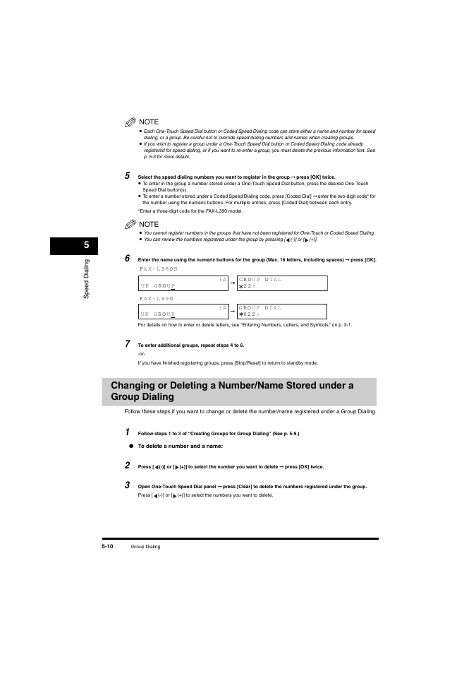 Canon L380S User Manual | Page 70 / 224