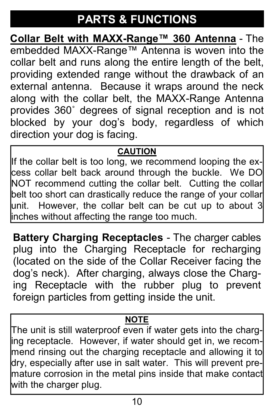 Parts & functions | D.T. Systems R.A.P.T. 1400 Series User Manual | Page 10 / 24
