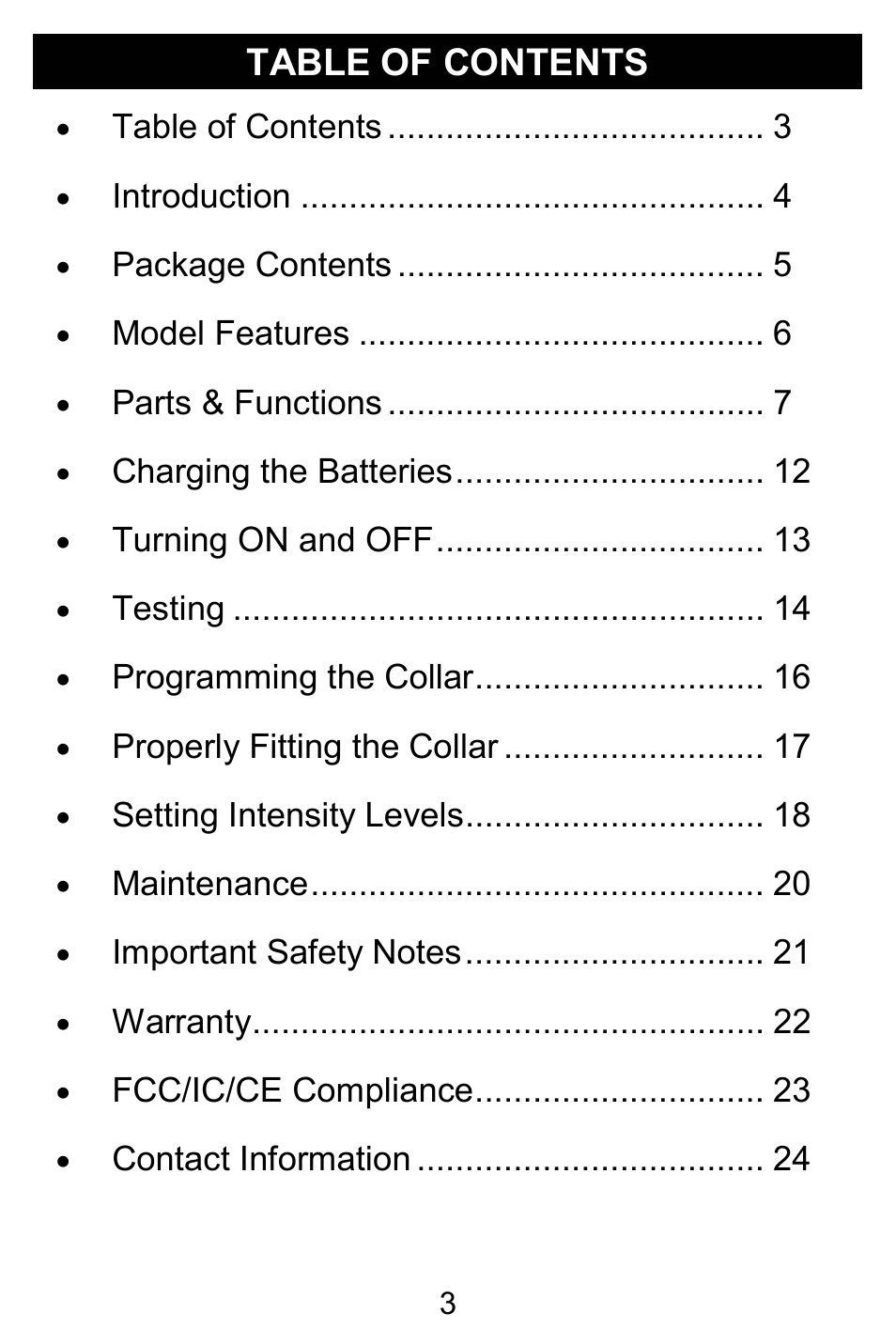D.T. Systems H2O 1810 PLUS User Manual | Page 3 / 24
