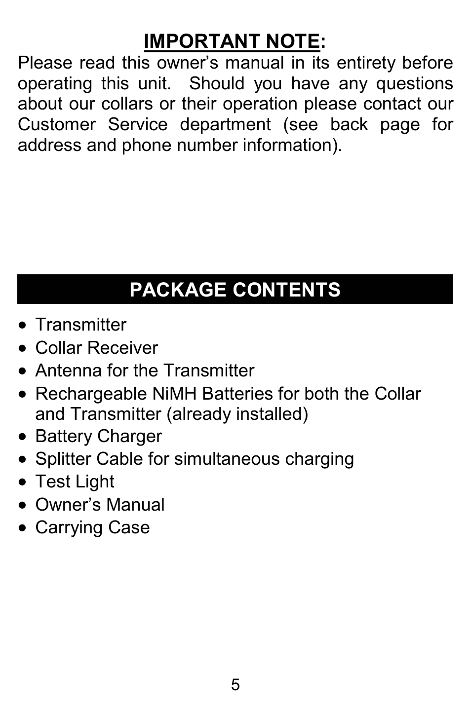 D.T. Systems H2O 1810 PLUS User Manual | Page 5 / 24