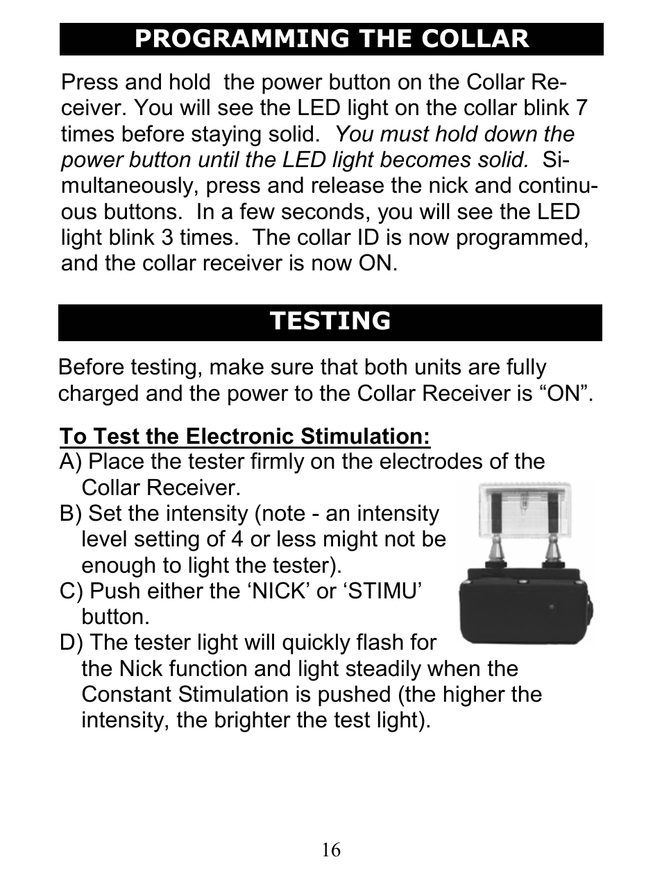 D.T. Systems H2O 1810 User Manual | Page 16 / 24