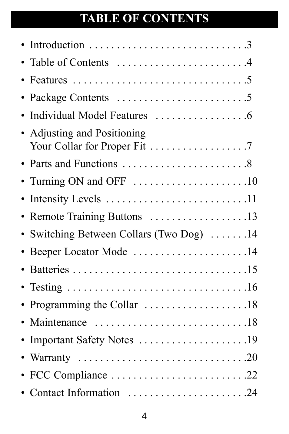 D.T. Systems SPT 2420 User Manual | Page 4 / 24