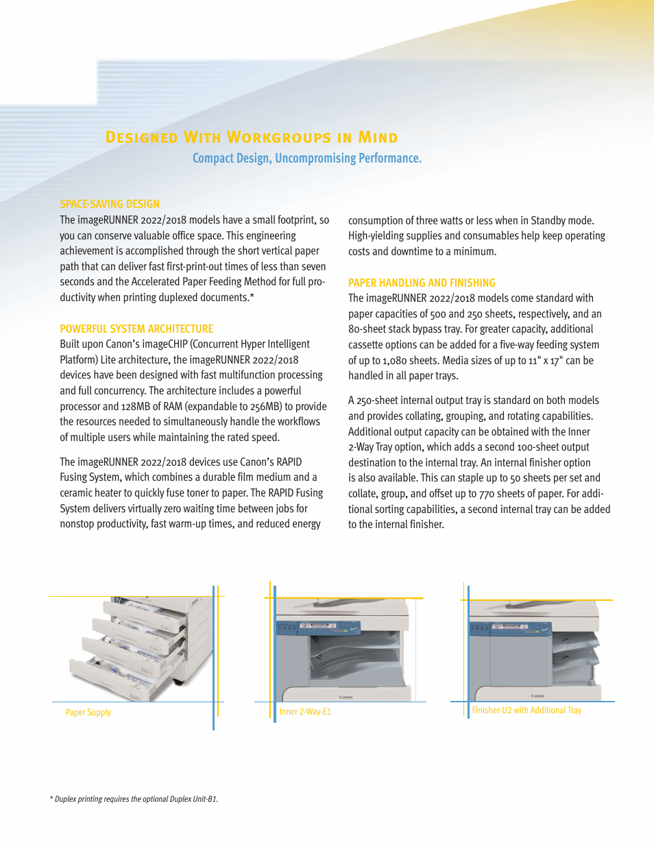 Designed with workgroups in mind | Canon 2022 User Manual | Page 4 / 8