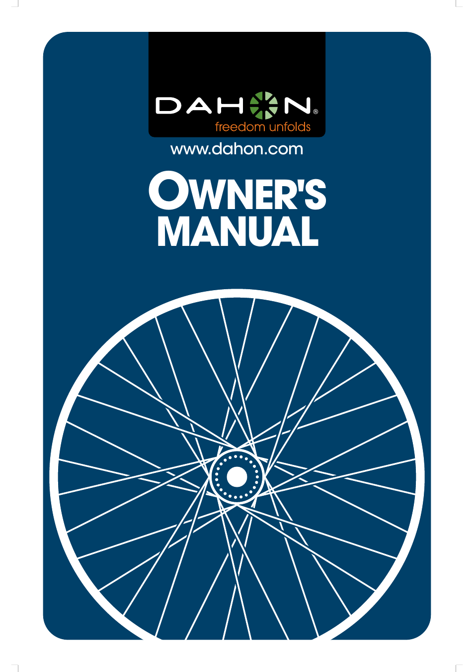 DAHON Owner Manual User Manual | 20 pages