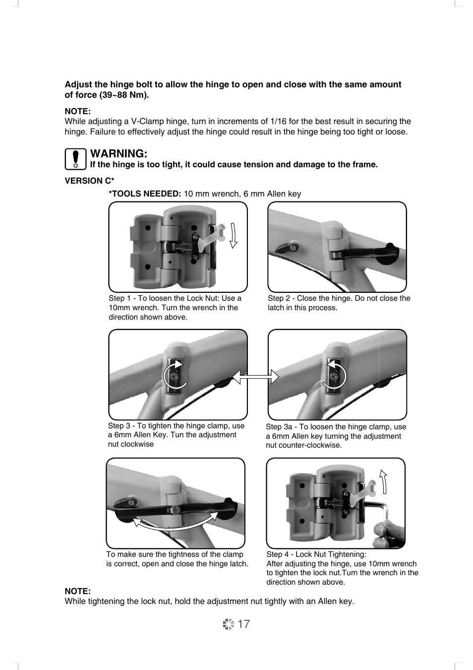 Warning | DAHON Service Manual User Manual | Page 17 / 28