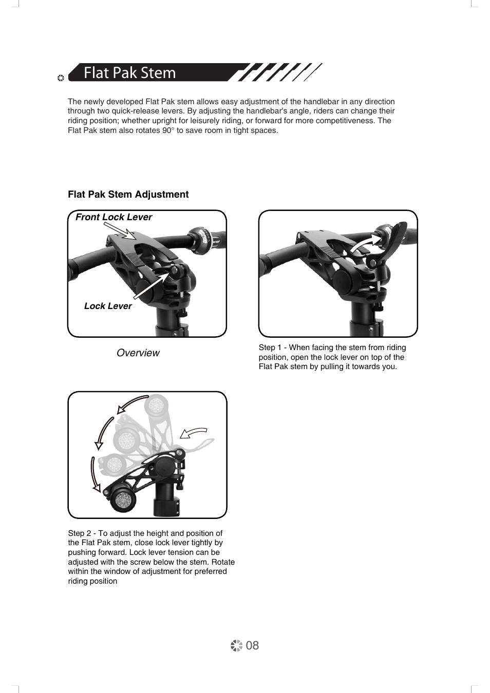 Flat pak stem | DAHON Service Manual User Manual | Page 8 / 28