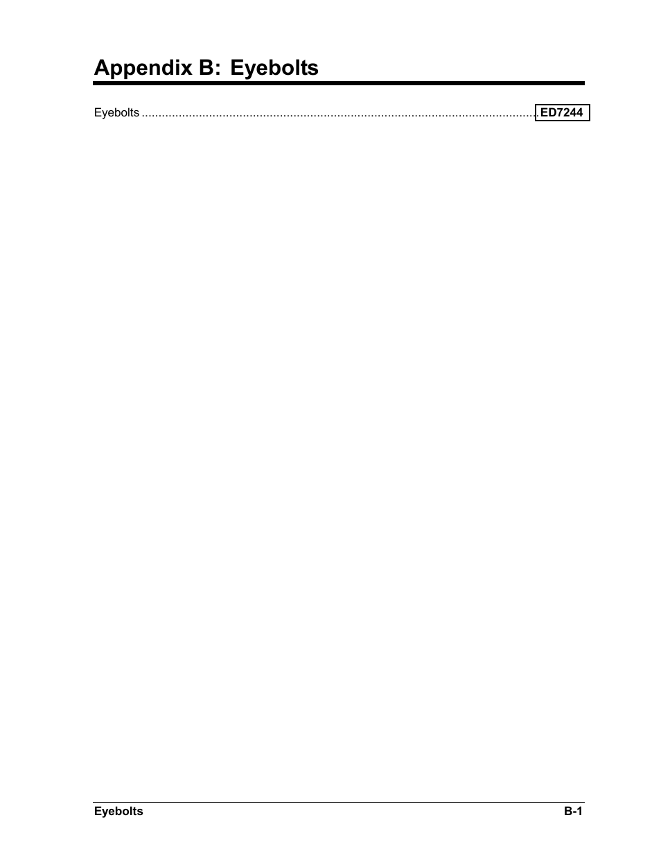 Appendix b:eyebolts, Appendix b, Appendix b: eyebolts | Daktronics BA-1518-11 Multi-Section Outdoor LED Scoreboard User Manual | Page 155 / 158